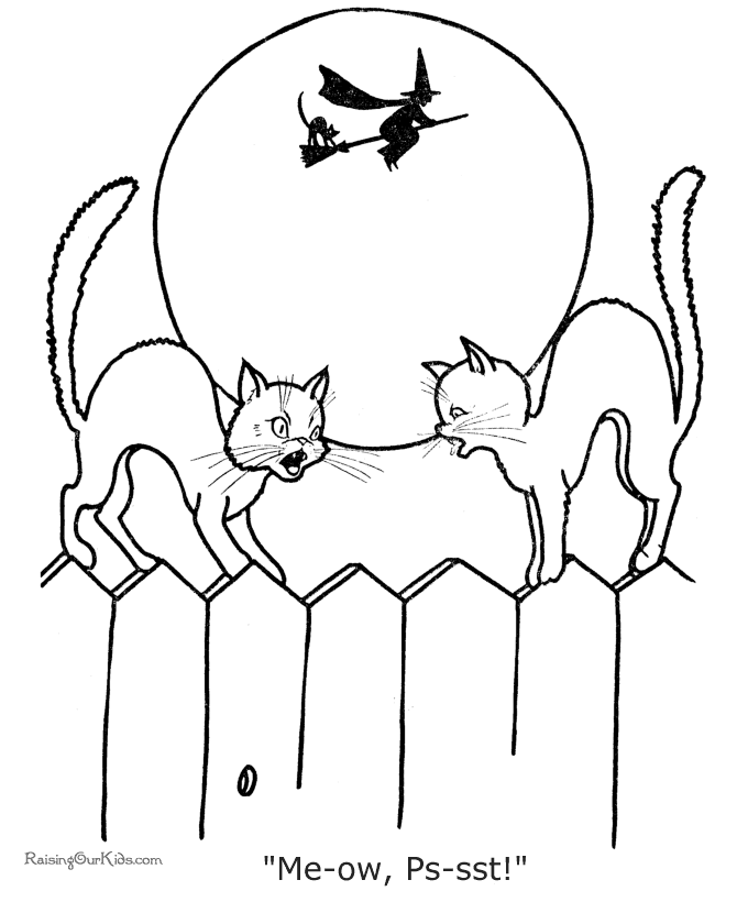 cat coloring pages for preschoolers - photo #22