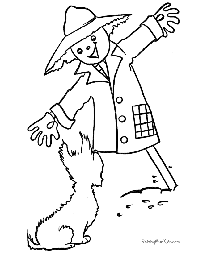 Halloween coloring pages - Dog 016