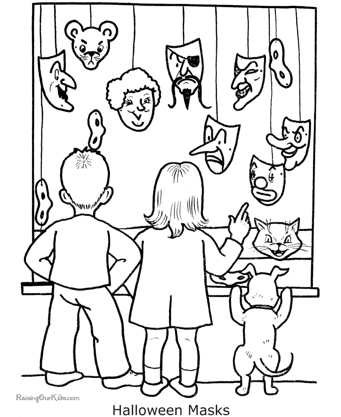 Spooky Halloween coloring pages