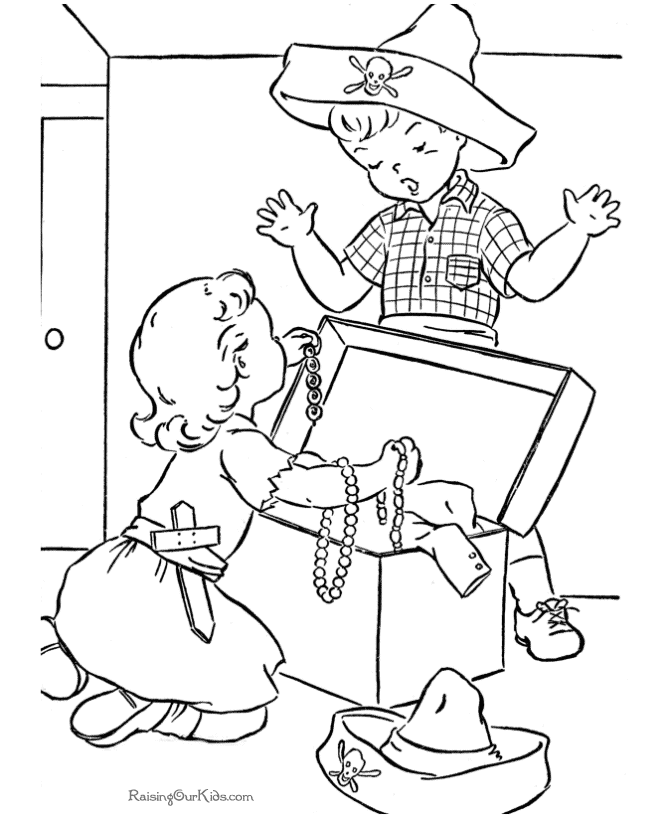 Free Halloween coloring book page!