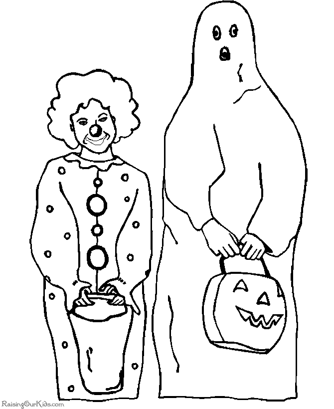 Free Halloween coloring book pages!