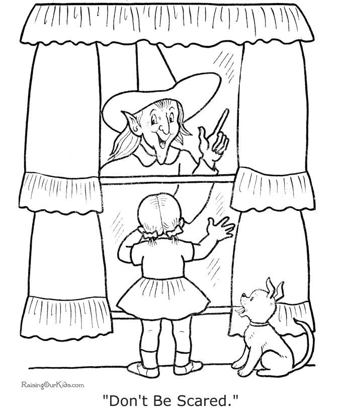 Scary Halloween coloring pages!