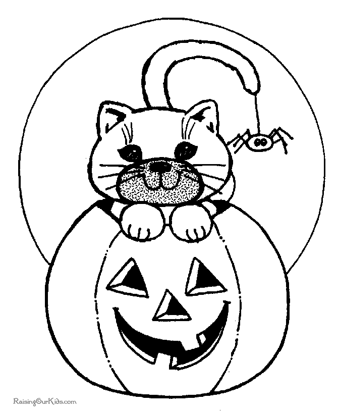 halloween pumpkins coloring pages - photo #33