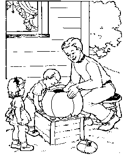 Kids Halloween coloring page