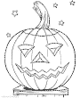 Jack O Lantern coloring pages for Halloween