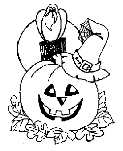 Jack O' Lantern Halloween coloring page