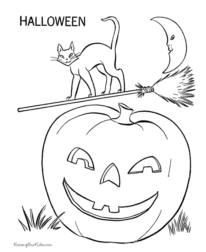 Printable Halloween coloring page