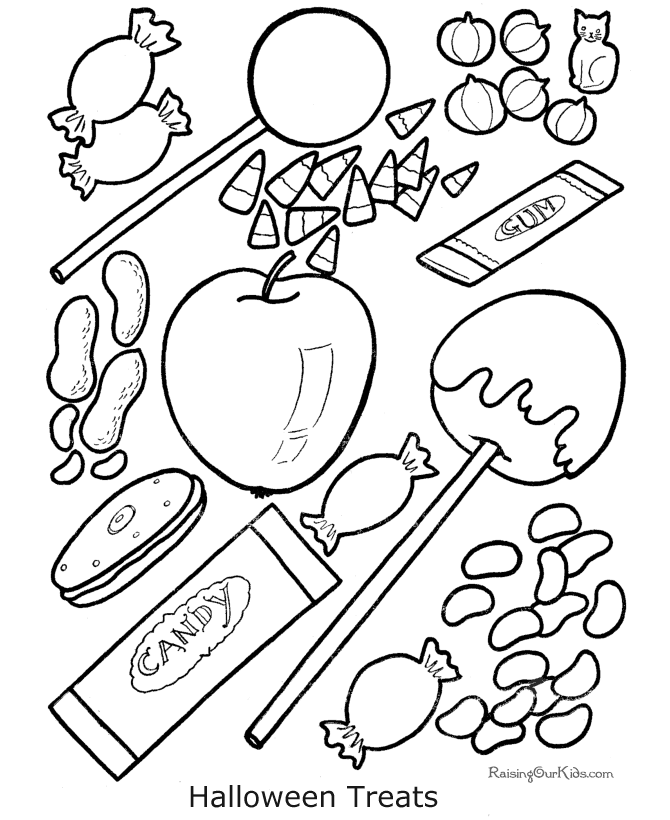 kid halloween coloring book pages!