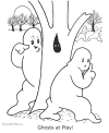 Ghost coloring page
